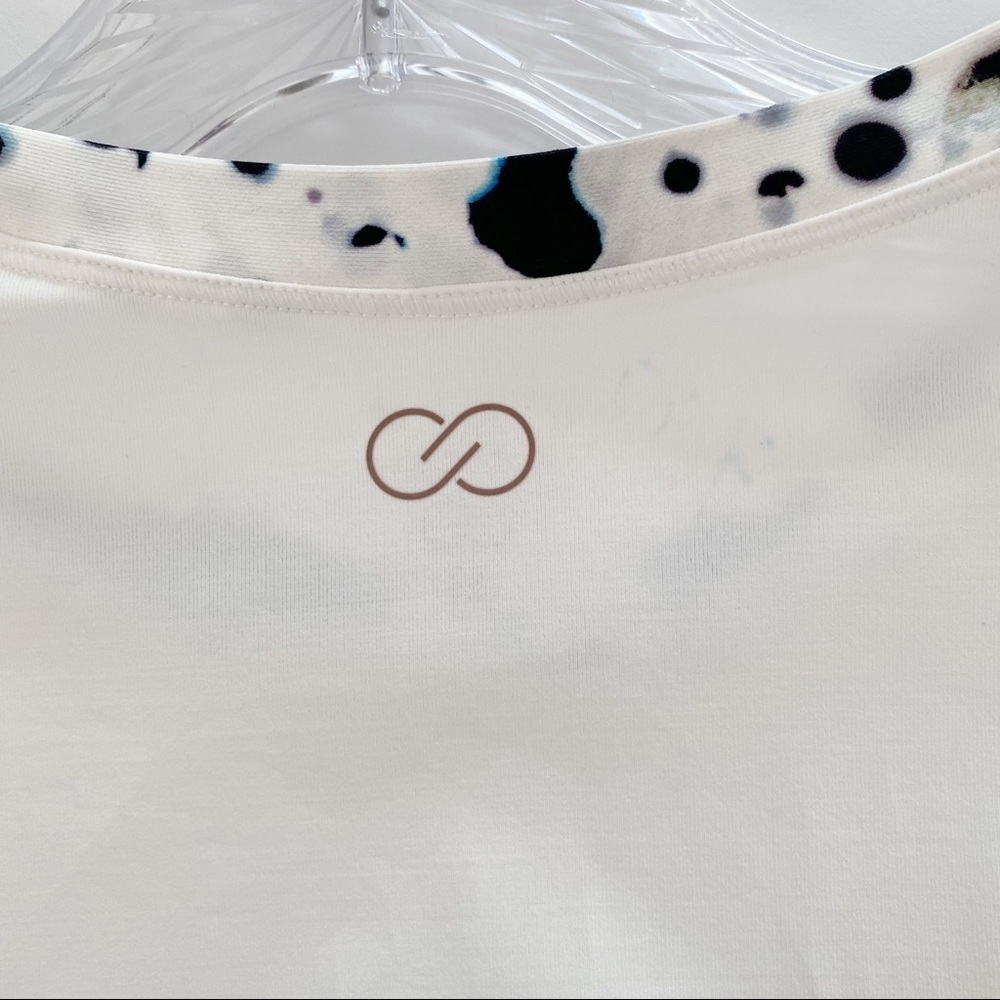 Calia Carrie Underwood White Long Sleeve Rash Guard Swimsuit top Size M - Picture 9 of 11